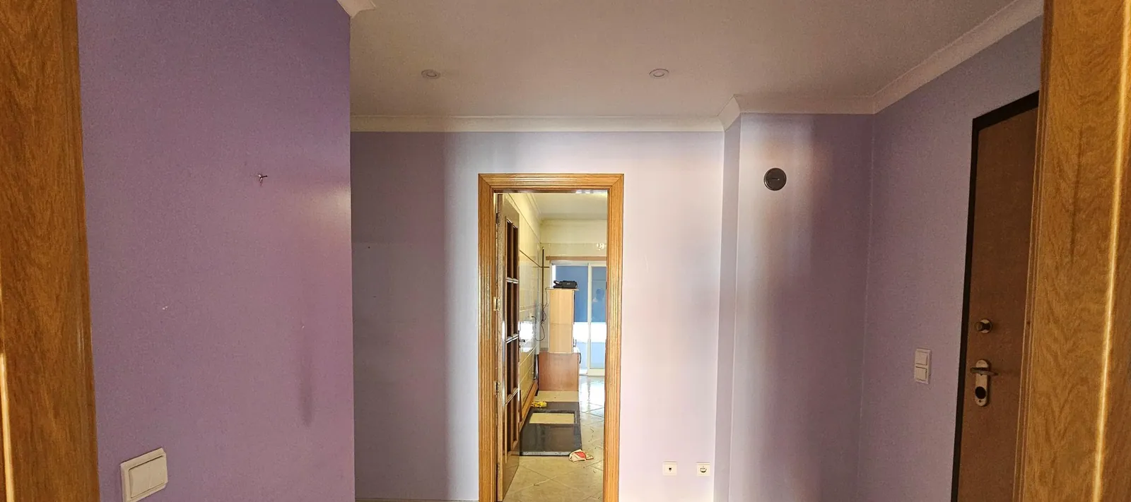 A entrada antes da obra.