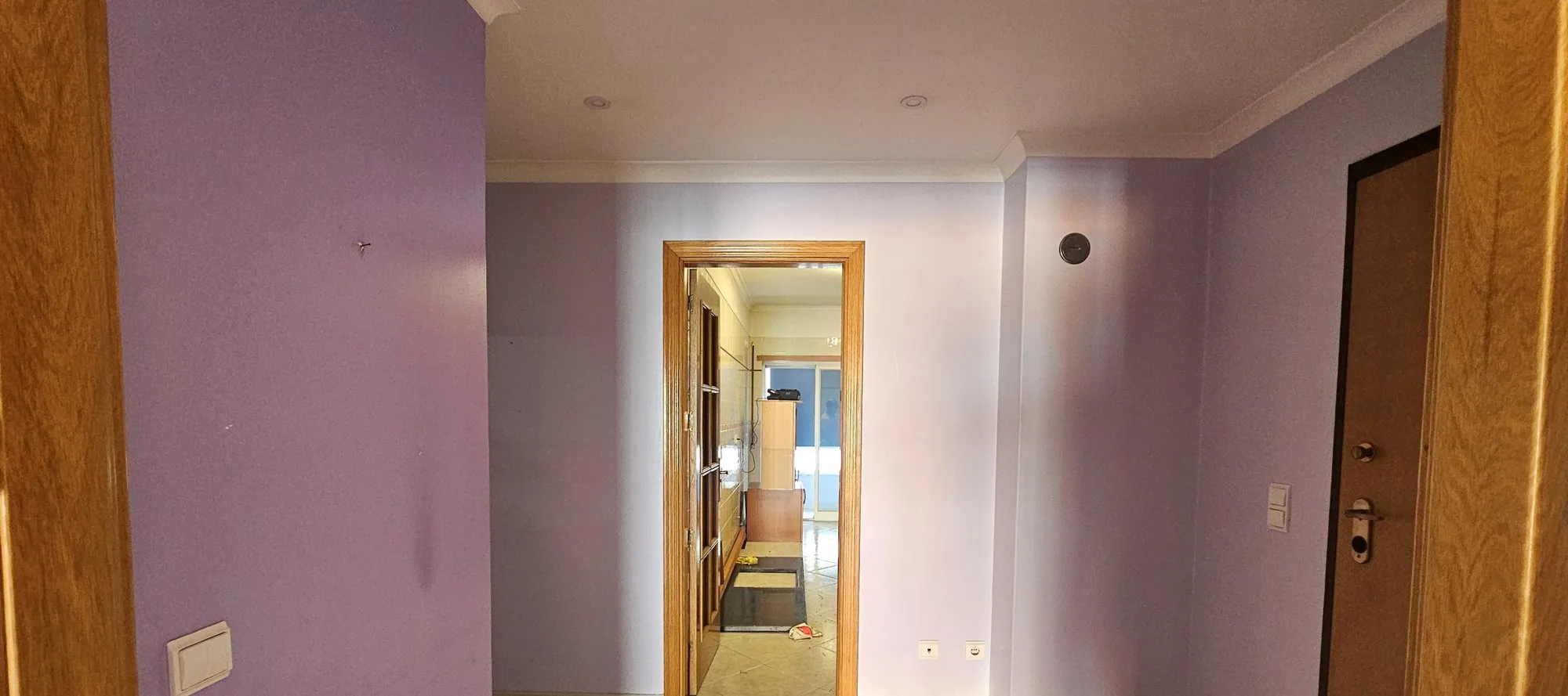 A entrada antes da obra.