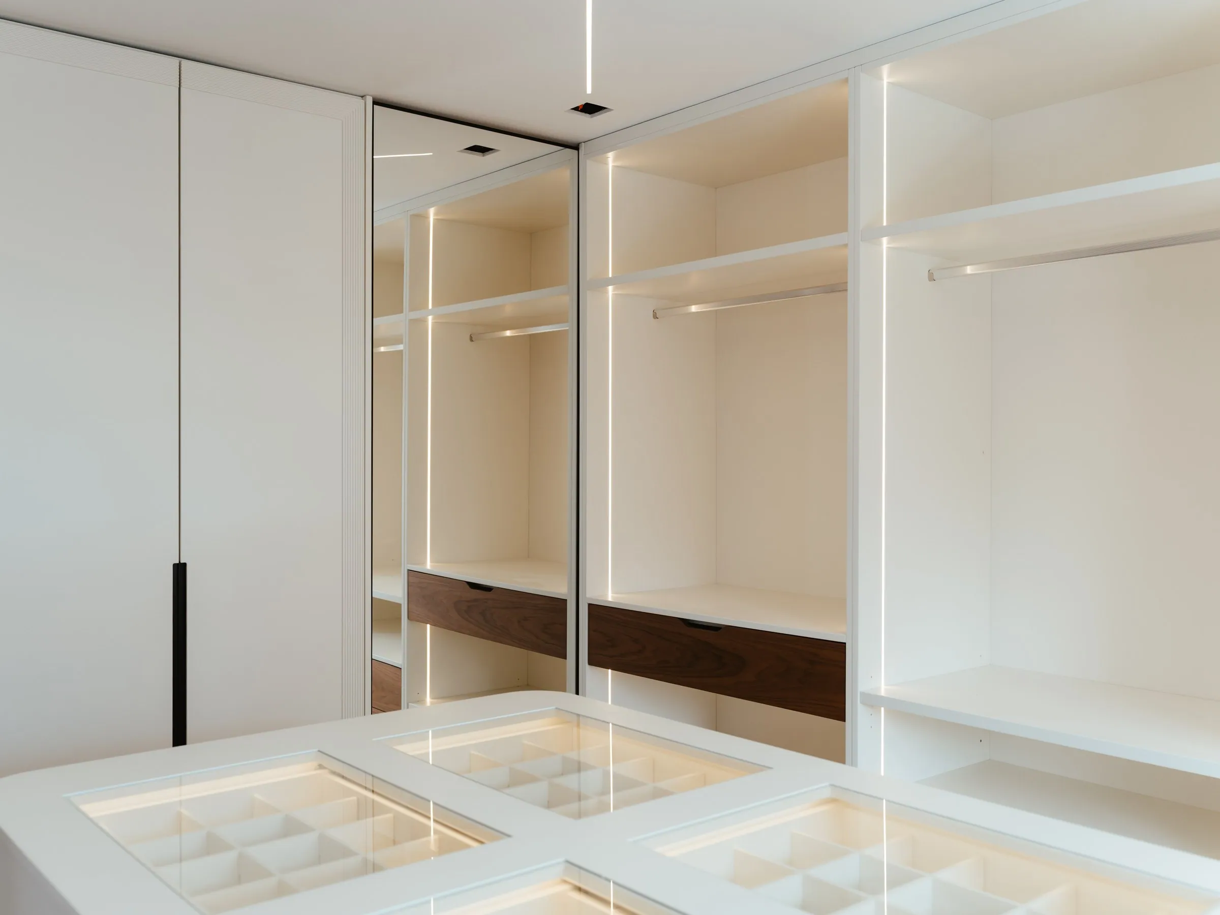 O closet na obra.