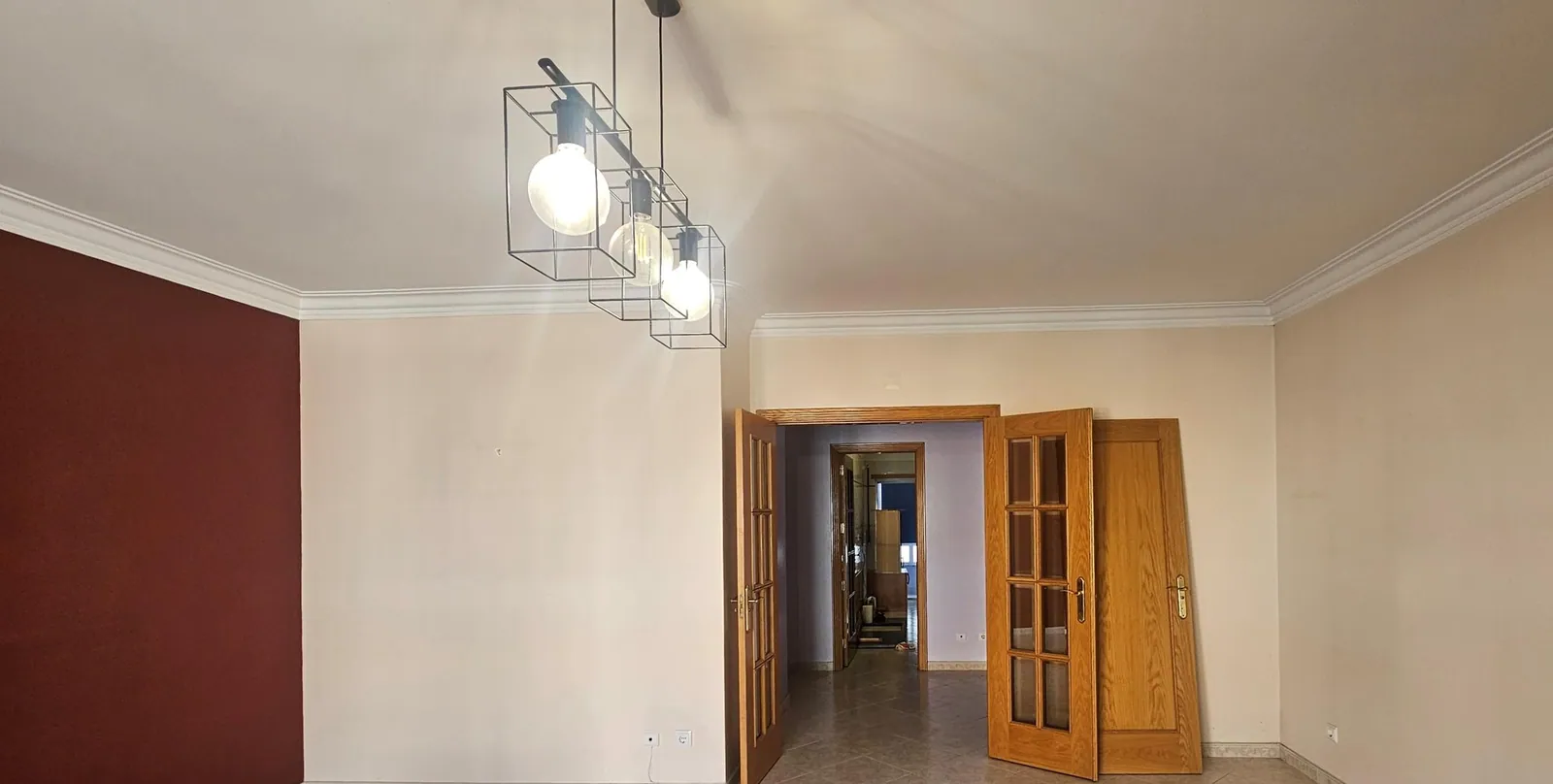A sala antes da obra.