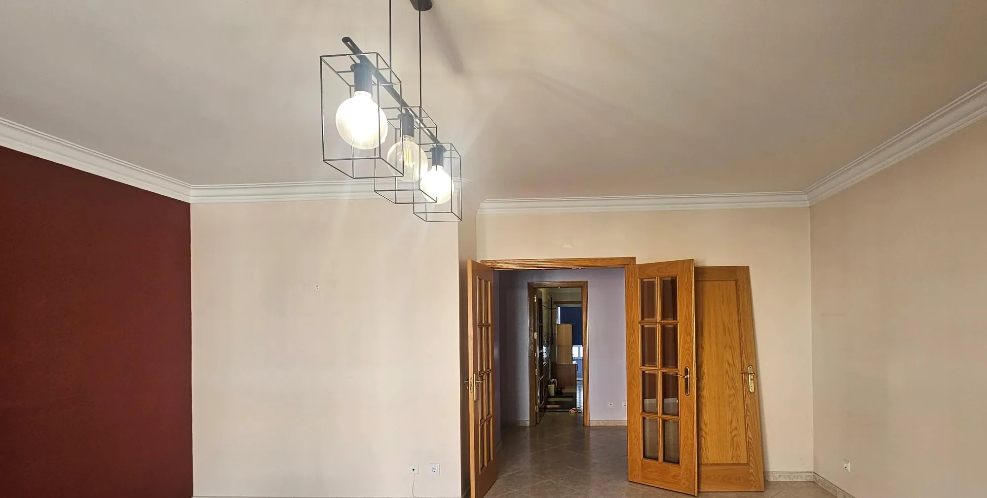 A sala antes da obra.